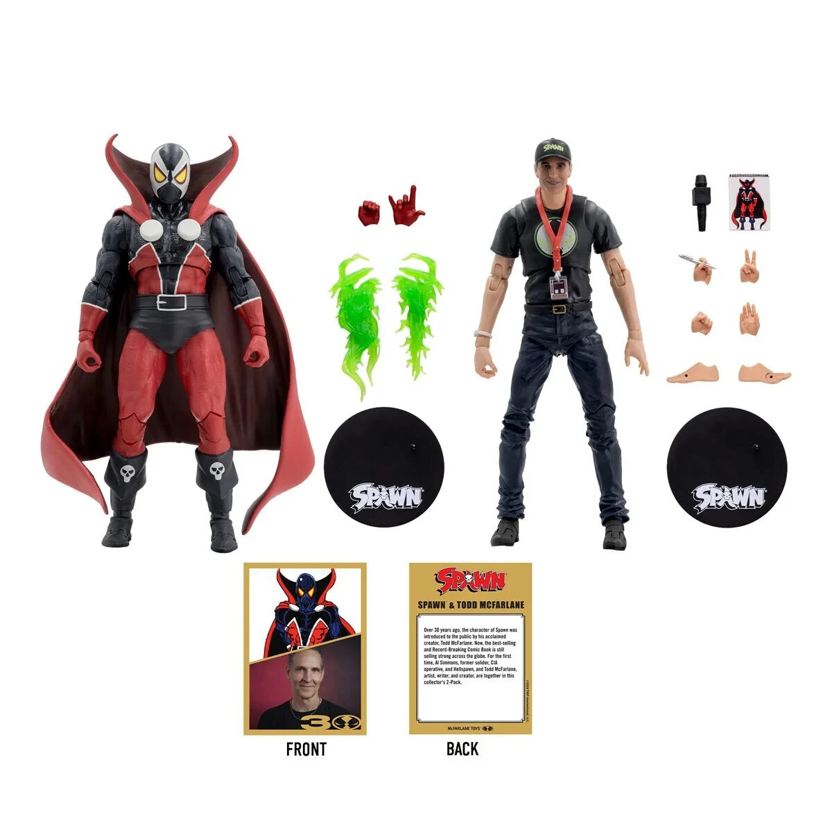 McFarlane Toys - 30th Anniversary Spawn and Todd McFarlane Action