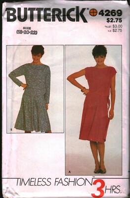 4569 Vintage Butterick Sewing Pattern Misses Loose Fitting Top Skirt ...