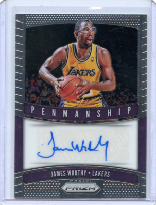 2019-20 PANINI PRIZM #PM-JWT JAMES WORTHY AUTOGRAPH, LOS ANGELES