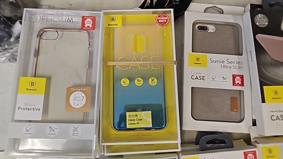 Lote de 40 fundas de teléfono Baseus mixtas para iPhone 6 6s 7 8 Plus X XS Samsung Galaxy S8 Foto 3 de 4