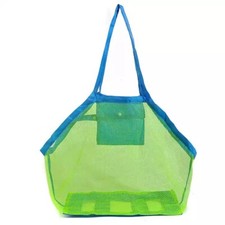 LARGE Mesh Child Toy Play Date/Beach Bag - Keep sand at the beach