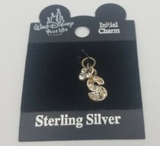 Disney S Charm Silver Tone Initial Letter Mickey Mouse Head Personalized