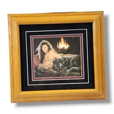 Maija “Evening Glow” Signed & Dated 1997 Print in Oak Frame