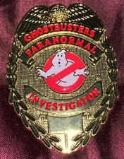 Ghostbusters PARANORMAL INVESTIGATOR Metal ID Badge