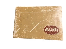 1985 Audi 5000 Turbo Owner's Manual Hand-Book Service Repair Shop Maintenance AC