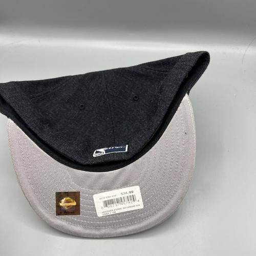 New York Knicks Hat Men 7 7/8 Denim Black Gray 59Fifty New Era NBA Fitted Cap - Picture 7 of 8