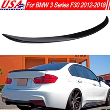 Fit BMW F30 330i 335i 340i M3 F80 2012-2018 Rear Trunk Spoiler Wing Glossy Black