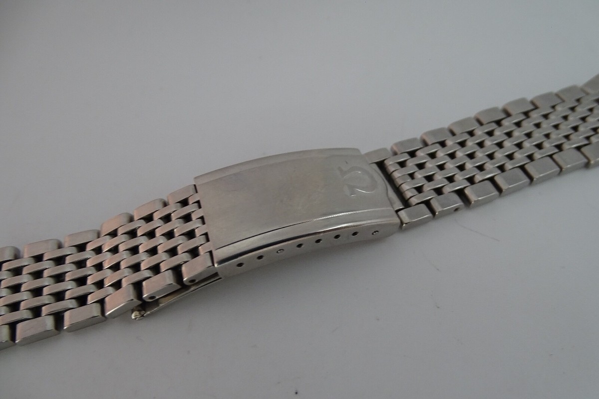 Omega Bracelet 1037 Stainless Steel, Ends 523, 18mm Original | eBay