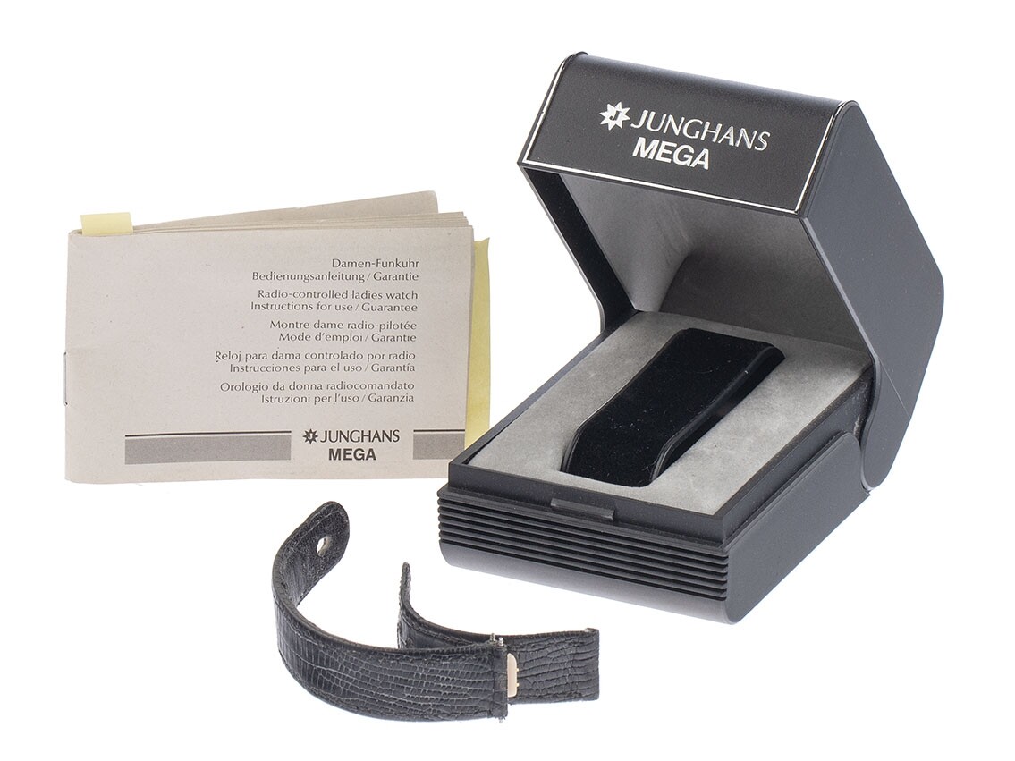 Junghans Mega Funkuhr Stahl Gelbgold Quarz 29mm