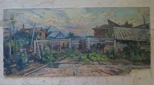 Oil Painting on Board Impressionist Style Landscape Countryside P8