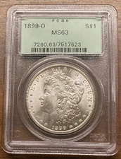 1899-O  Morgan Silver Dollar, PCGS MS-63, VAM-47, Retro Green Slab!