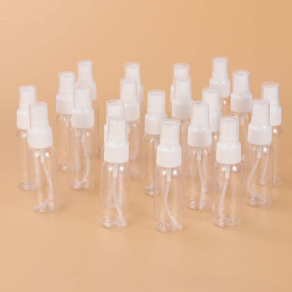Sprayer Box Mini 20Pcs Transparent Reusable Plastic Spray Bottles Mini Portable Travel ...