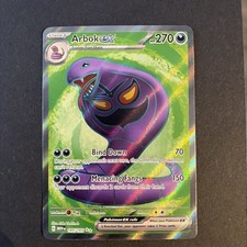 Arbok ex 185/165 Scarlet & Violet Pokemon 151 Full Art Pokemon Card NM