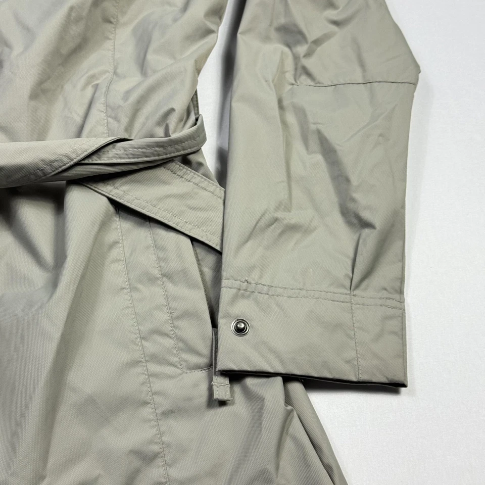 Columbia Rain Jacket Womens Medium Gray Omni-Shield Hooded Belted Trench Coat - Image 2 of 4