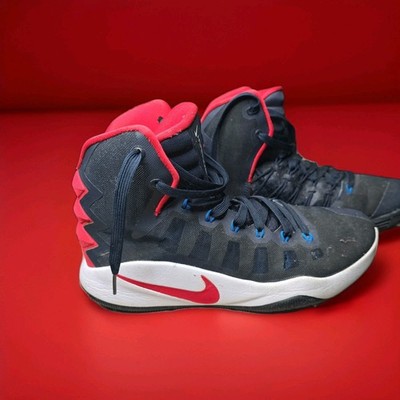 Nike 2016 Hyperdunk USA Blue Red White Basketball Shoes Size 9 #844359-446 EUC