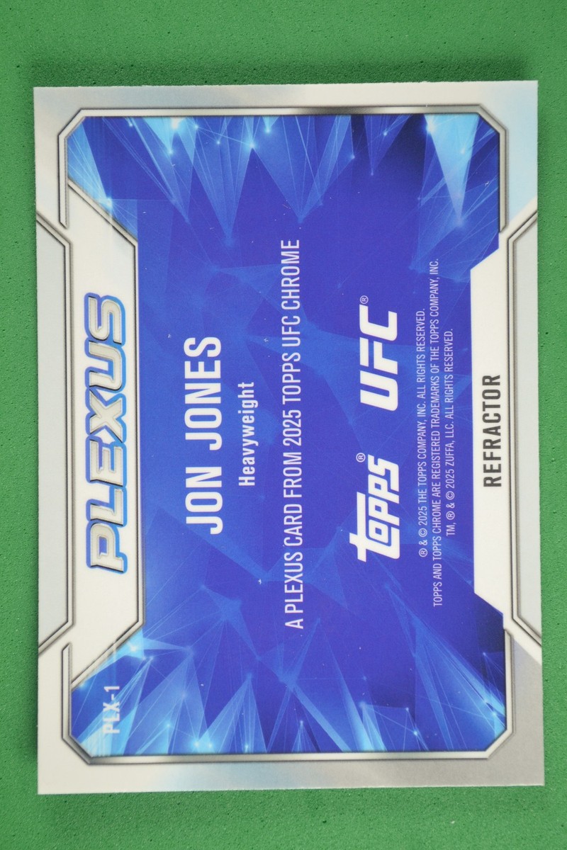 Jon Jones 2025 Topps Chrome UFC Plexus Refractor #PLX-1 | eBay