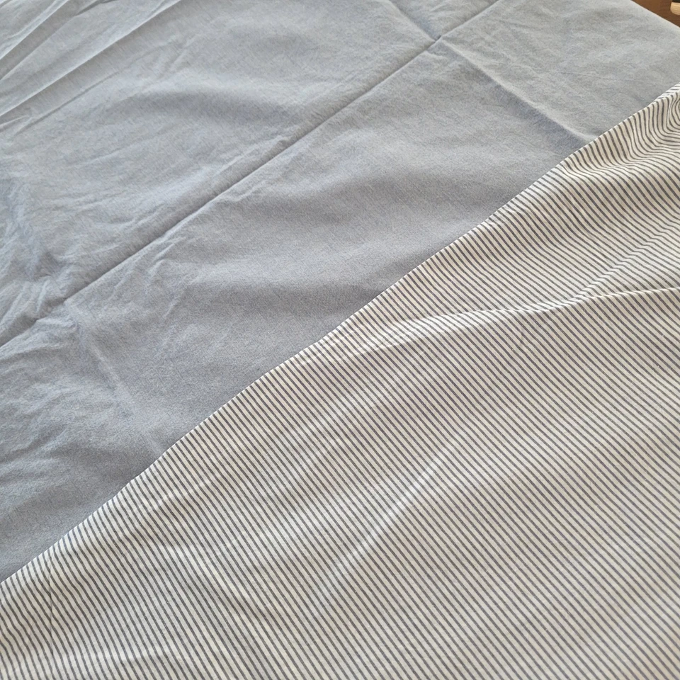 Ikea Queen Duvet 259cmx218cm  90x103  Jean Look  Blue & White 100%  Cotton - Image 2 of 4