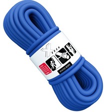 Aqua Blue 25 kN Low Stretch 10.5mm Climbing Rope for Tree Rigging Rescue Work