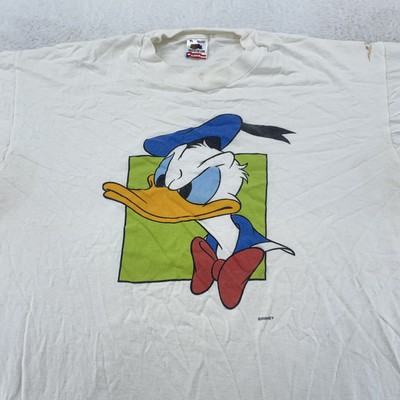 Vintage Donald Duck Shirt Mens Large Walt Disney Cartoon Character 90s
