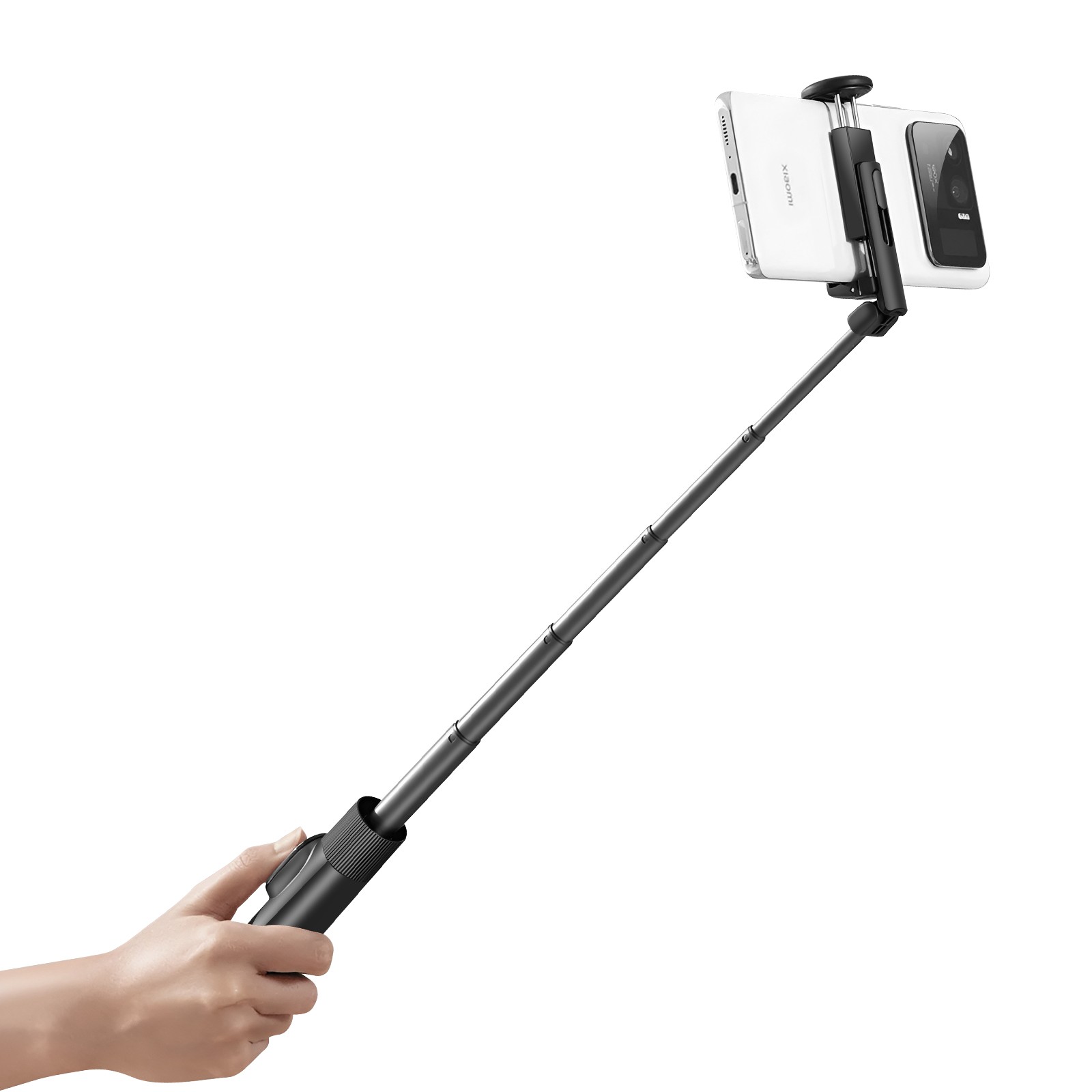 Trépied Bluetooth Xiaomi noir avec perche selfie et télécommande 10 mètres - 2