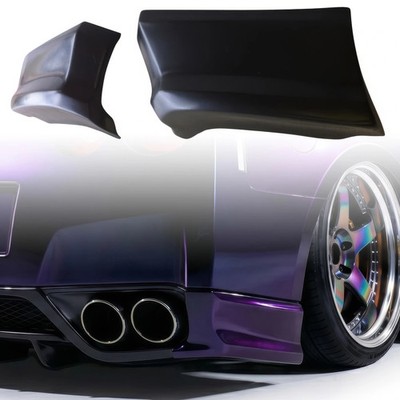 VSaero FRP CWE Rear Add-ons 2pc GTR (R35) for GT-R Nissan 09-12 vsaeropart_1025