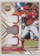 2018 Panini Elite Extra Edition Triple Materials Gold 55/99 Jahmai Jones hg6
