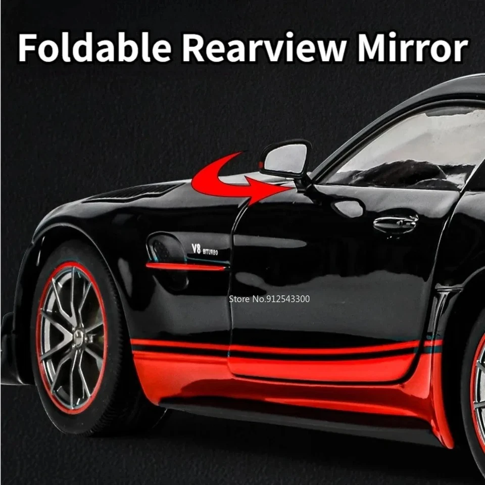 Литая модель автомобиля Mercedes-AMG GT-R 1:18 — роскошная спортивная коллекционная, детализированная - Изображение 4 из 4