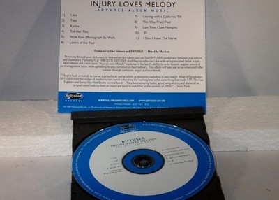 Diffuser -  Injury Loves Melody Promotional ONLY CD - PRC ** Free Shipping**
