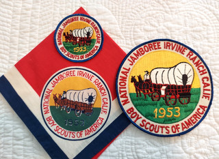 1953 National Jamboree Set Neckerchief Jacket Patch Pocket Patch SUPERB!