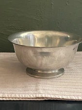 Stieff Pewter Revere Reproduction Footed Bowl ATC P41-15 Size 7 3/4” (1A)