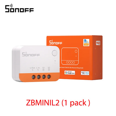 Itead  ZBMINI-L2 Zigbee DIY Smart Switch Module No Neutral Wire Required 2 Way C
