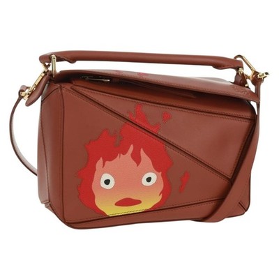LOEWE Small Puzzle Studio Ghibli Howl's Moving Castle Calcifer Auth 170668SM