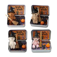 Orsetto di peluche in scatola, regalo per dolcetto o scherzetto, mini