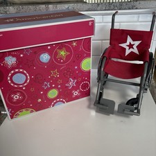 American Girl Wheelchair Berry Red Dolls Retired AG Accessories for 18" W/Box