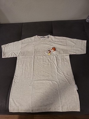 Vintage Toon Time Garfield T-Shirt Unisex L Gray Garfield & Odie Embroidered 