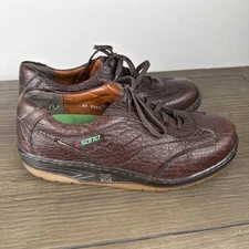 SANO by MEPHISTO Men's Size 9.5 Shoes Brown Leather Cushioned Walking Comfort