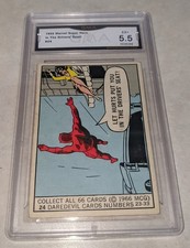 1966 Donruss Marvel Super Heroes Daredevil #24 VG GMA 3 Grade Vintage Card!