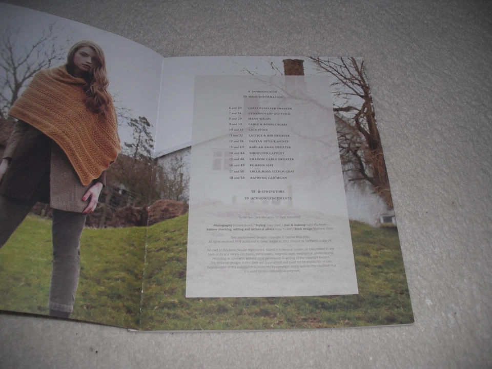 Debbie Bliss Blue Faced Leicester Aran Pattern Book. 13 Patterns - Image 2 of 4