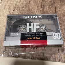 Vintage Sony HF 90 min Normal Bias SEALED CASSETTE TAPE