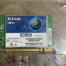 D-Link Air DWL-520 11 Mbps Wireless PCI Network Adapter Card w/ Antenna
