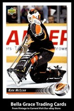 1992-93 Upper Deck Kirk McLean #299 Vancouver Canucks NHL Hockey 