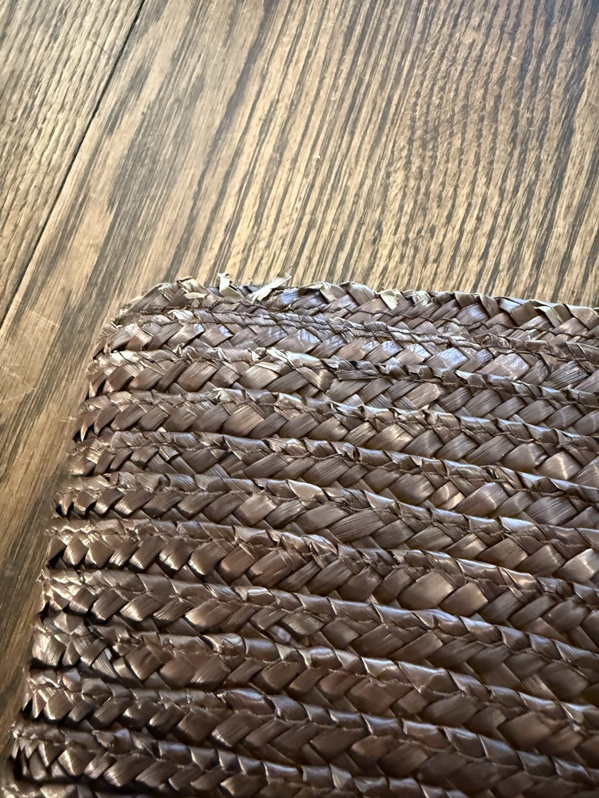 Brown Straw Handbag - image 4