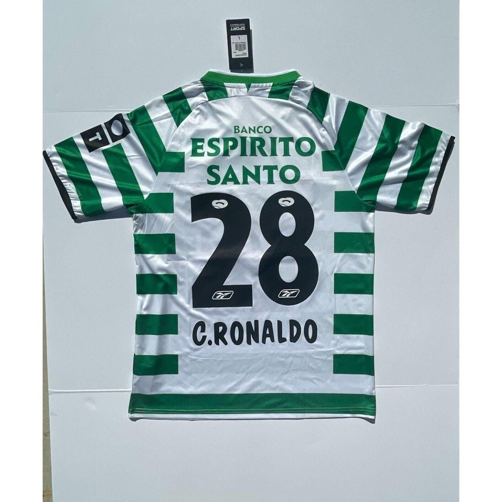 Sporting Lisbon Cristiano Ronaldo 2003/2004 Jersey Portugal CR7 Men's L thumbnail 2