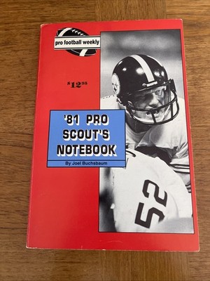 Joel Buchsbaum Pro Football Weekly Scouts Notebook 1981