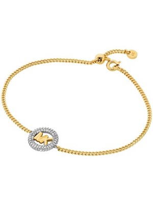 Michael Kors MKJ8577931 Damen Collier Messing weiß 22 cm