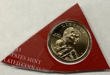 2013 D Sacagawea Native American Dollar from Mint Set in Mint Plastic Ships Free