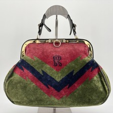 Borsa a mano Roberta di Camerino Kiss Lock Velour vintage autentica dal Giappone