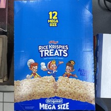 Rice Krispies Treats Mega Bars Large Marshmallow Snack Bars, Kids Snacks, Big...