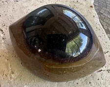 Polished Natural Agate Eye, Eye Of Shiva- Protection Stone, 3.75x2.0”, 11 Oz.