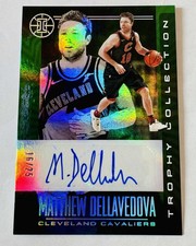 Matthew Dellavedova 2019-20 Panini Illusions Trophy Case Green Auto /25